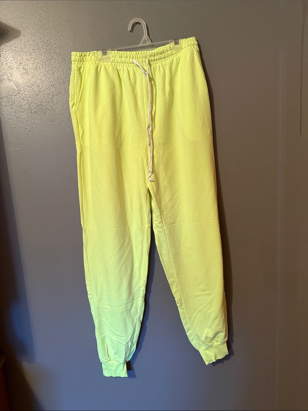 Zenana Outfitters Neon Yellow Drawstring Joggers